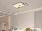 LED design mennyezeti lámpa 280W, 12000 lm, 1000x720x60 mm, 3000K-6500K, IP20, fa-szürke-J1342/SW