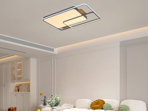 LED design mennyezeti lámpa 280W, 12000 lm, 1000x720x60 mm, 3000K-6500K, IP20, fa-szürke-J1342/SW
