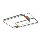 LED design mennyezeti lámpa 280W, 12000 lm, 1000x720x60 mm, 3000K-6500K, IP20, fa-szürke-J1342/SW