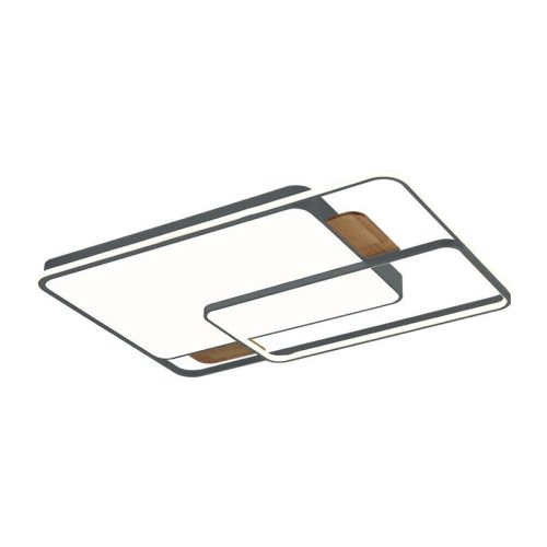 LED design mennyezeti lámpa 280W, 12000 lm, 1000x720x60 mm, 3000K-6500K, IP20, fa-szürke-J1342/SW