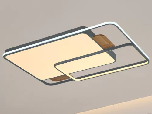 LED design mennyezeti lámpa 280W, 12000 lm, 1000x720x60 mm, 3000K-6500K, IP20, fa-szürke-J1342/SW