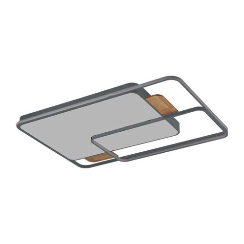 LED design mennyezeti lámpa 280W, 12000 lm, 1000x720x60 mm, 3000K-6500K, IP20, fa-szürke-J1342/SW