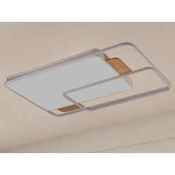   LED design mennyezeti lámpa 280W, 12000 lm, 1000x720x60 mm, 3000K-6500K, IP20, fa-szürke-J1342/WW