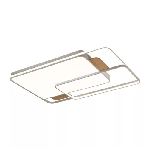 LED design mennyezeti lámpa 280W, 12000 lm, 1000x720x60 mm, 3000K-6500K, IP20, fa-szürke-J1342/WW