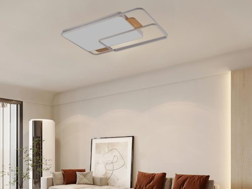 LED design mennyezeti lámpa 280W, 12000 lm, 1000x720x60 mm, 3000K-6500K, IP20, fa-szürke-J1342/WW