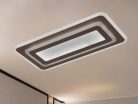 LED mennyezeti lámpa 85W, 6800lm, 3000-6500K, barna, IP20, fém-akril - J1345/BR