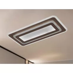   LED mennyezeti lámpa 85W, 6800lm, 3000-6500K, barna, IP20, fém-akril - J1345/BR