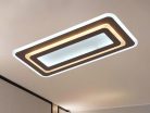 LED mennyezeti lámpa 85W, 6800lm, 3000-6500K, barna, IP20, fém-akril - J1345/BR