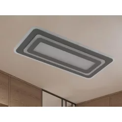   LED mennyezeti lámpa 85W, 6800lm, 3000-6500K, szürke, IP20, fém-akril - J1345/S