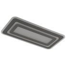 LED mennyezeti lámpa 85W, 6800lm, 3000-6500K, szürke, IP20, fém-akril - J1345/S