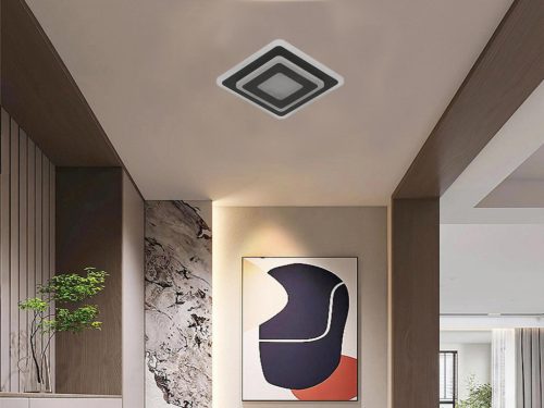 LED fali lámpa 30W, 2500lm, 3000-6500K, fekete, IP20, fém-akril - J1346/B