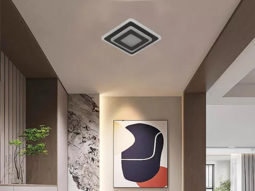 LED fali lámpa 30W, 2500lm, 3000-6500K, fekete, IP20, fém-akril - J1346/B