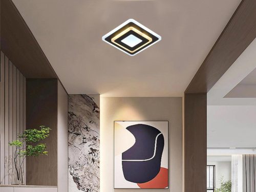 LED fali lámpa 30W, 2500lm, 3000-6500K, fekete, IP20, fém-akril - J1346/B