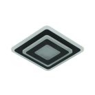 LED fali lámpa 30W, 2500lm, 3000-6500K, fekete, IP20, fém-akril - J1346/B