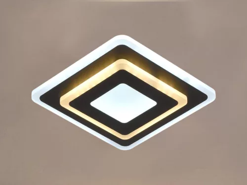 LED fali lámpa 30W, 2500lm, 3000-6500K, fekete, IP20, fém-akril - J1346/B