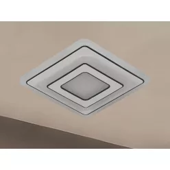   LED fali lámpa 30W, 2500lm, 3000-6500K, fehér-fekete, IP20, fém-akril - J1346/WB