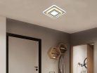 LED fali lámpa 30W, 2500lm, 3000-6500K, fehér-fekete, IP20, fém-akril - J1346/WB