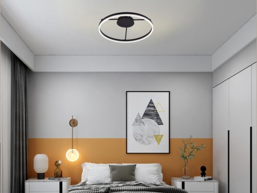 LED design mennyezeti lámpa 55W, 3800 lm, 3000K-6500K, IP20, fém-akril - J1347/B