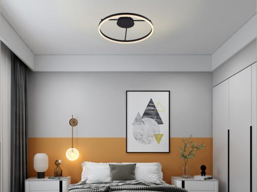 LED design mennyezeti lámpa 55W, 3800 lm, 3000K-6500K, IP20, fém-akril - J1347/B
