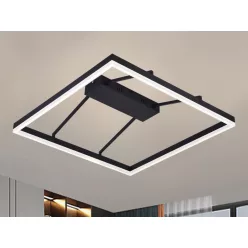   LED design mennyezeti lámpa 55W, 3900 lm, 3000K-6500K, IP20, fém-akril - J1348/B
