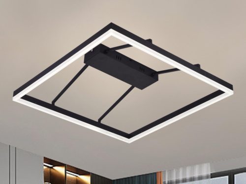 LED design mennyezeti lámpa 55W, 3900 lm, 3000K-6500K, IP20, fém-akril - J1348/B