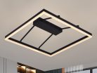 LED design mennyezeti lámpa 55W, 3900 lm, 3000K-6500K, IP20, fém-akril - J1348/B