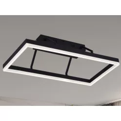   LED design mennyezeti lámpa 40W, 2900 lm, 3000K-6500K, IP20, fém-akril - J1349/B
