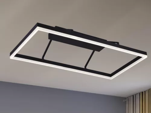 LED design mennyezeti lámpa 55W, 4000 lm, 3000K-6500K, IP20, fém-akril - J1350/B