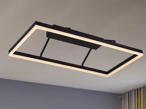 LED design mennyezeti lámpa 55W, 4000 lm, 3000K-6500K, IP20, fém-akril - J1350/B