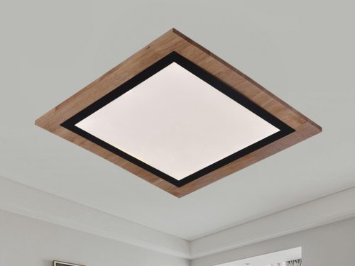 LED design mennyezeti lámpa 35W, 2300lm, 3000K-6500K, RF 2,4GHz vezérlés, IP20, 480x480x60mm - J1351