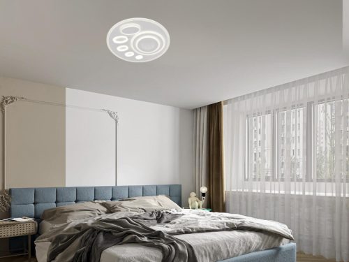 LED design mennyezeti lámpa 55W, 3600lm, 3000K-6500K, RF 2,4GHz vezérlés, IP20, 1200x300x60mm - J135
