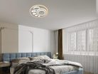 LED design mennyezeti lámpa 55W, 3600lm, 3000K-6500K, RF 2,4GHz vezérlés, IP20, 1200x300x60mm - J135
