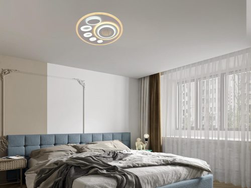 LED design mennyezeti lámpa 55W, 3600lm, 3000K-6500K, RF 2,4GHz vezérlés, IP20, 1200x300x60mm - J135