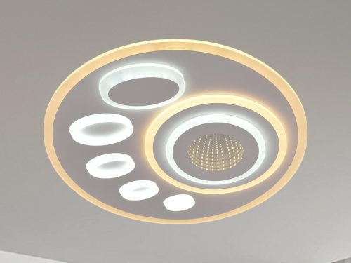 LED design mennyezeti lámpa 55W, 3600lm, 3000K-6500K, RF 2,4GHz vezérlés, IP20, 1200x300x60mm - J135