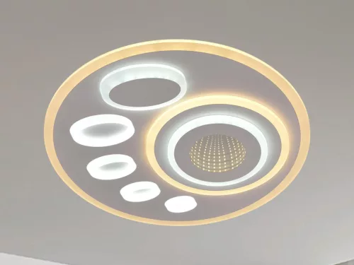 LED design mennyezeti lámpa 55W, 3600lm, 3000K-6500K, RF 2,4GHz vezérlés, IP20, 1200x300x60mm - J135