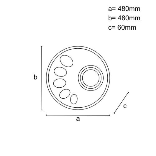 LED design mennyezeti lámpa 55W, 3600lm, 3000K-6500K, RF 2,4GHz vezérlés, IP20, 1200x300x60mm - J135