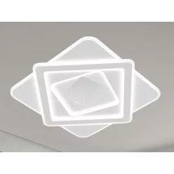   LED design mennyezeti lámpa 95W, 7400lm, 3000K-6500K, RF 2,4GHz vezérlés, IP20, Ø480x60mm - J1355/W