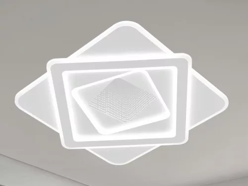 LED design mennyezeti lámpa 95W, 7400lm, 3000K-6500K, RF 2,4GHz vezérlés, IP20, Ø480x60mm - J1355/W