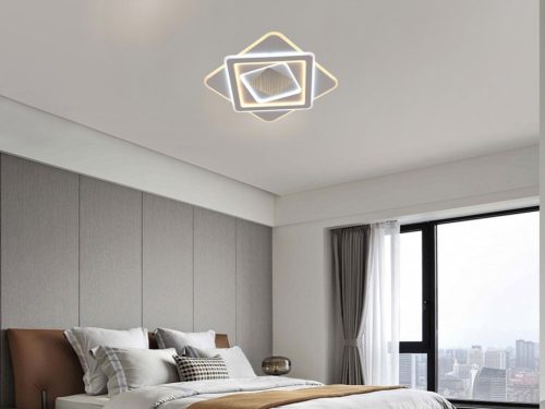 LED design mennyezeti lámpa 95W, 7400lm, 3000K-6500K, RF 2,4GHz vezérlés, IP20, Ø480x60mm - J1355/W