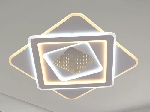 LED design mennyezeti lámpa 95W, 7400lm, 3000K-6500K, RF 2,4GHz vezérlés, IP20, Ø480x60mm - J1355/W