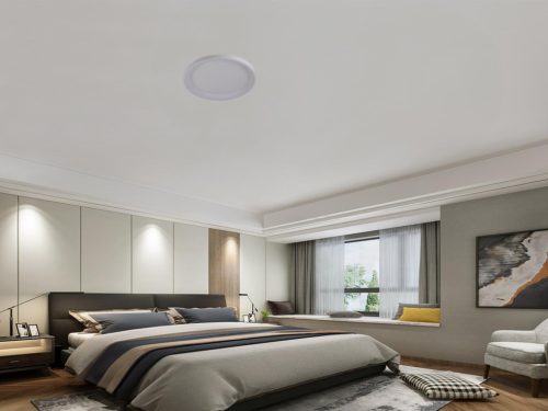 LED design mennyezeti lámpa 40W, 3000lm, 3000K-6500K, RF 2,4GHz vezérlés, IP20, Ø499x60mm - J1356/W