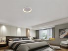 LED design mennyezeti lámpa 40W, 3000lm, 3000K-6500K, RF 2,4GHz vezérlés, IP20, Ø499x60mm - J1356/W
