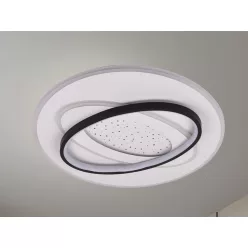   LED dizájn mennyezeti lámpa 90W, 3000–6500K, Ø480mm - J1359/W