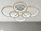 LED Design mennyezeti lámpa 205W, 17500 lm, 3000K–6500K, 800x650x120 mm - J2301/CH