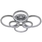 LED Design mennyezeti lámpa 205W, 17500 lm, 3000K–6500K, 800x650x120 mm - J2301/CH