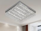 LED mennyezeti lámpa, 55W, 2800 lm, 3000K–6500K állítható, IP20, fém/akril 400x400x60 mm - J2305/CH