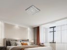 LED mennyezeti lámpa, 55W, 2800 lm, 3000K–6500K állítható, IP20, fém/akril 400x400x60 mm - J2305/CH