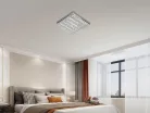 LED mennyezeti lámpa, 55W, 2800 lm, 3000K–6500K állítható, IP20, fém/akril 400x400x60 mm - J2305/CH