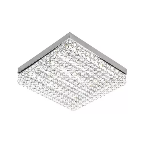 LED mennyezeti lámpa, 55W, 2800 lm, 3000K–6500K állítható, IP20, fém/akril 400x400x60 mm - J2305/CH