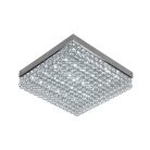 LED mennyezeti lámpa, 55W, 2800 lm, 3000K–6500K állítható, IP20, fém/akril 400x400x60 mm - J2305/CH